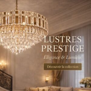 lustre cristal maroc luxe doré 43001